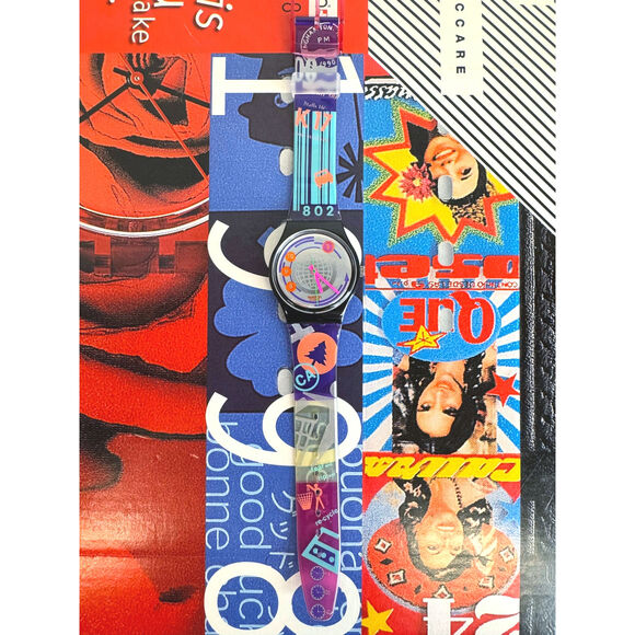 Swatch watch EAN CODE GB143 1992 Standard Gents New Old Stock - Picture 1 of 5